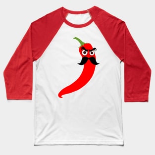 Angry Chili Pepper Baseball T-Shirt